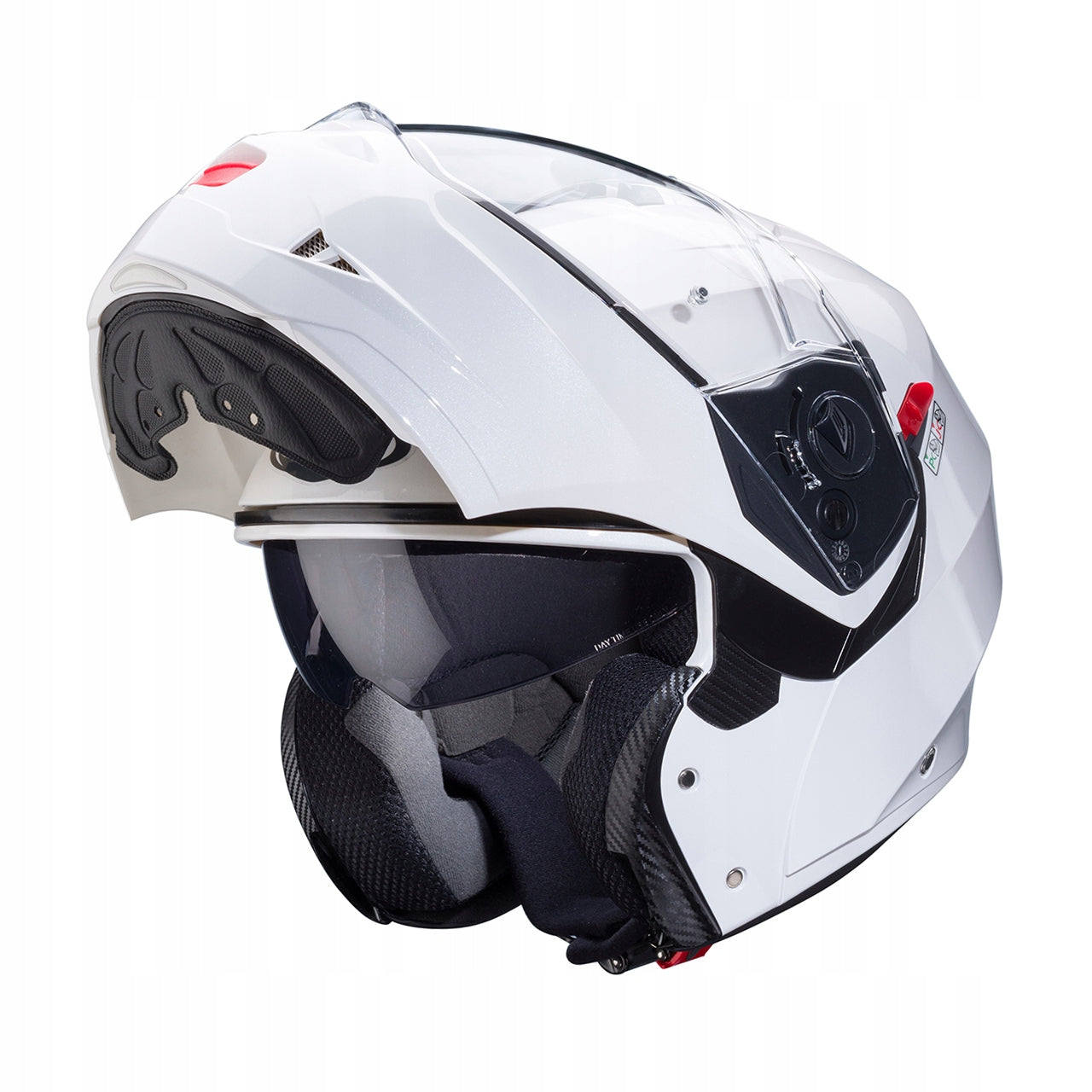 Motorcycle Helmet Caberg Duke X Solid White Gloss Size XS Packaging status original