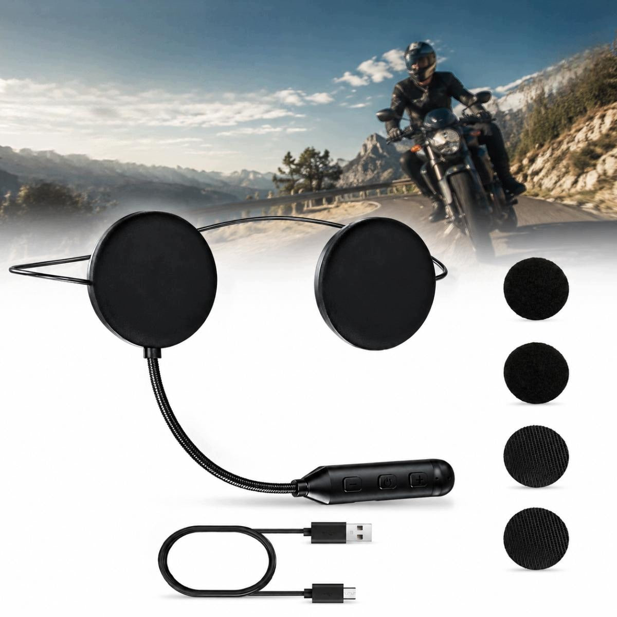 Motorcycle Helmet Headphones, Noise Cancellation and Loud Talk