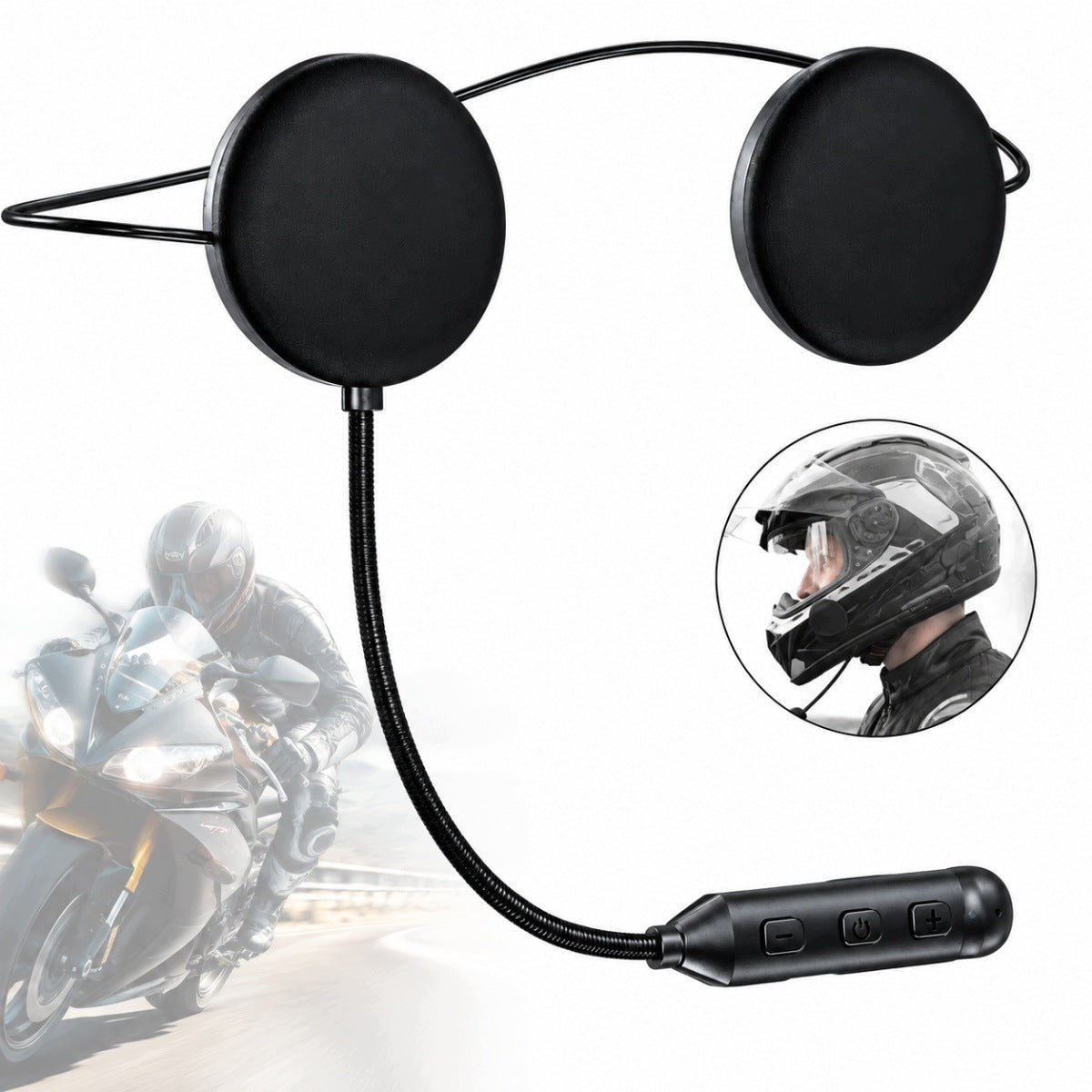 Motorcycle Helmet Headphones, Noise Cancelling, Handsfree