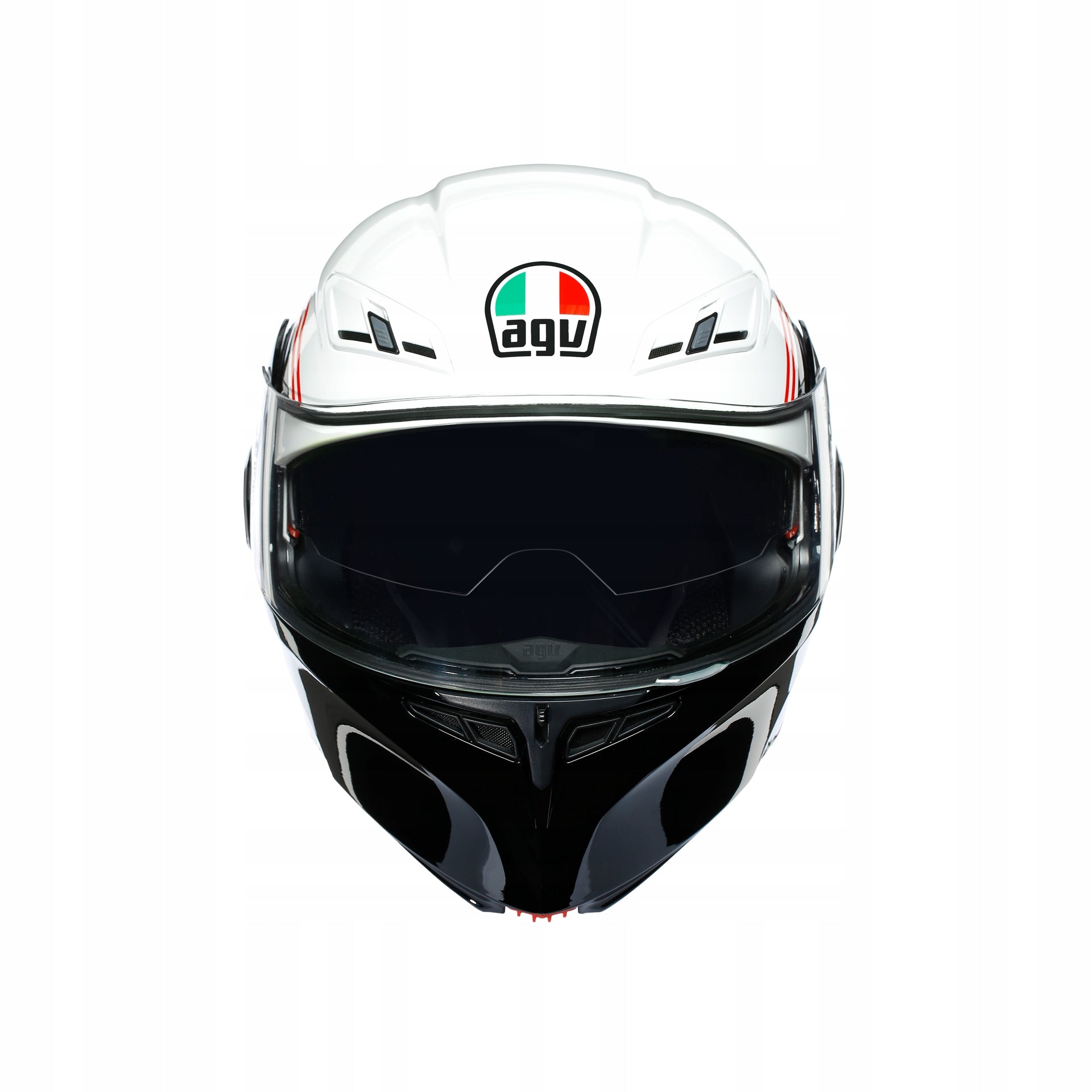 Motorcycle Helmet Jaw AGV Compact ST Detroit White/Red XS Manufacturer AGV