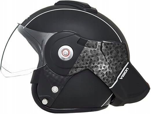 Motorcycle Helmet Jaw Modular KSK Vision 180° ECE Black Gloss Suede Manufacturer no brand