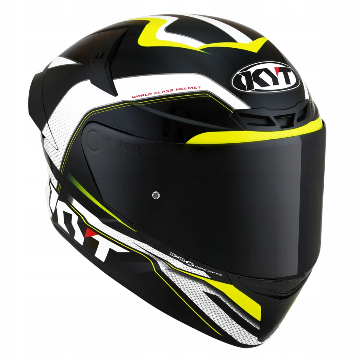 Motorcycle Helmet KYT TT-COURSE GRAND PRIX black/yellow 2XL