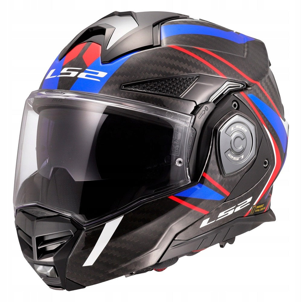 Motorcycle Helmet LS2 | ADVANT X Solid White | Quad Jaw Helmet | FF901