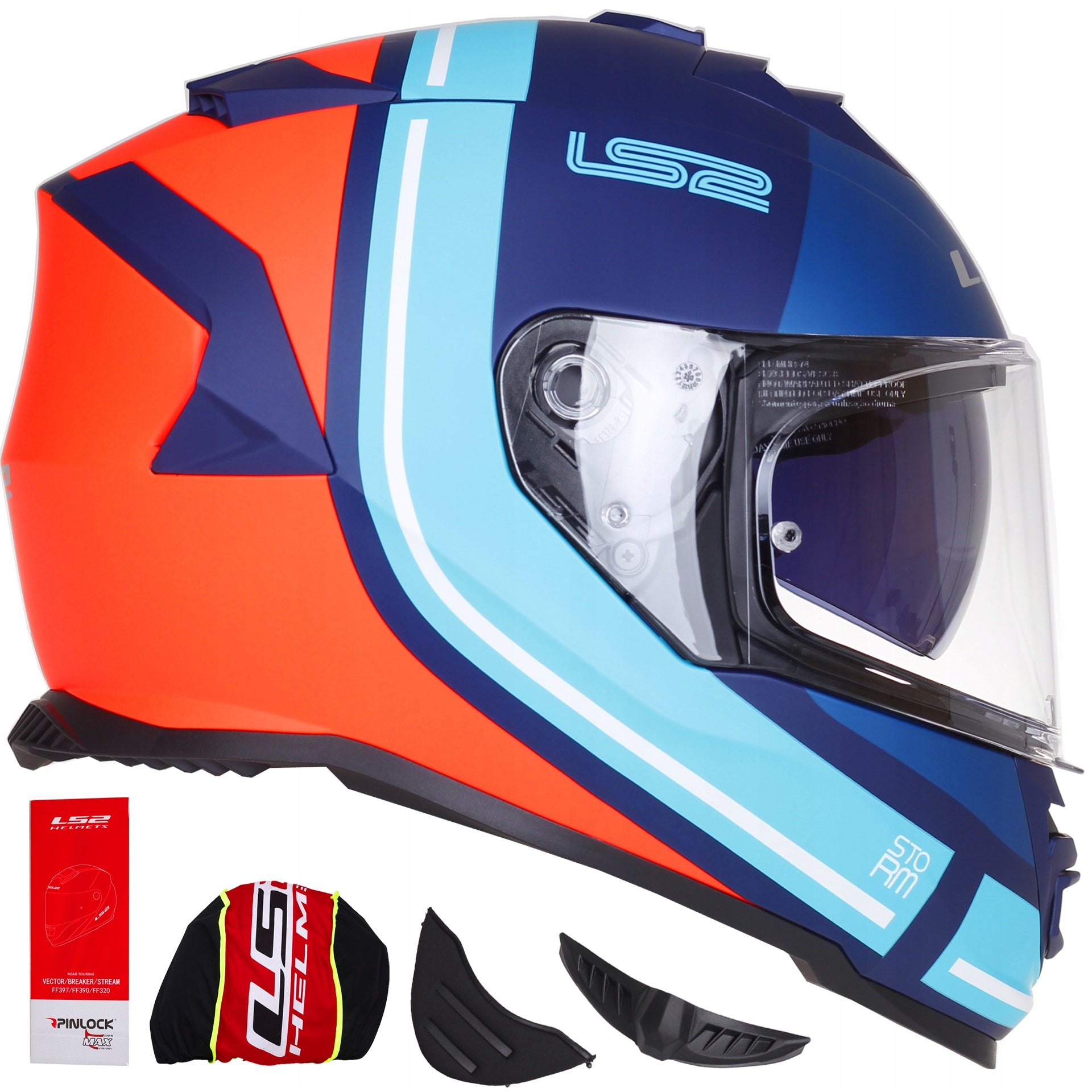 Motorcycle Helmet LS2 | Advant Storm Slant| Quad Integral Helmet | FF800