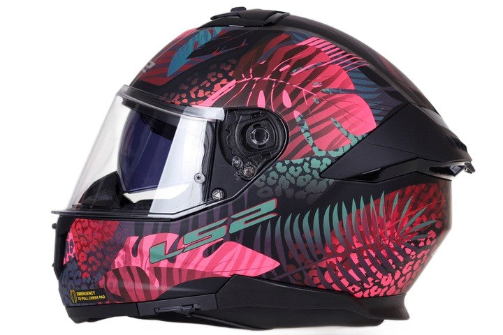Motorcycle Helmet LS2 FF808 STREAM II JUNGLE Integral Pink Size XL Manufacturer's catalog number AK1680822456