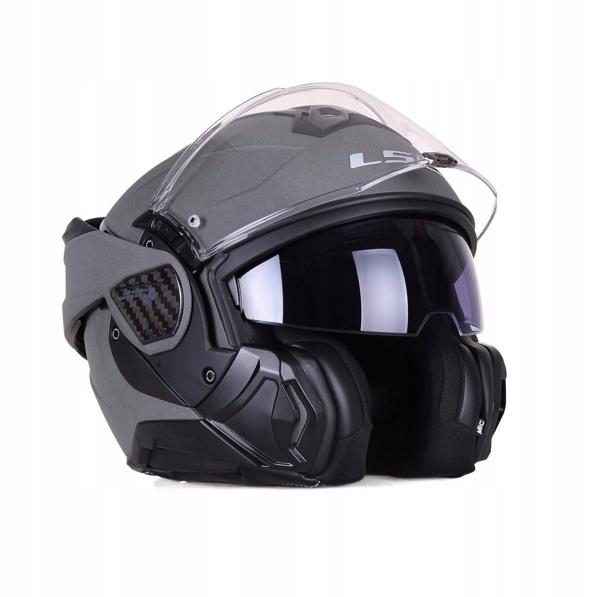 Motorcycle Helmet LS2 FF910 ADVANT II CONCRETE Jaw + Pinlock Roz 2XL