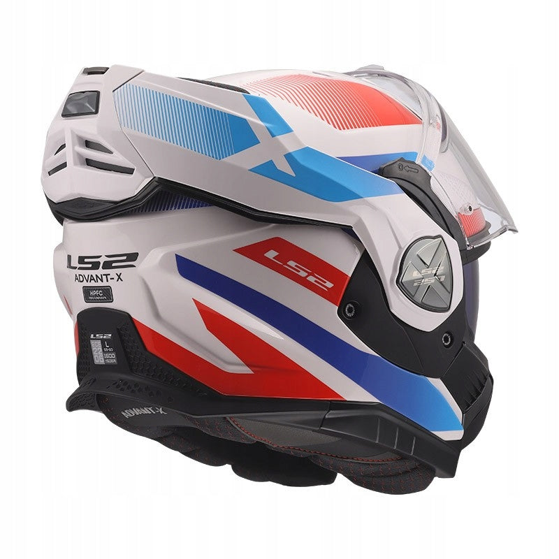 Motorcycle Helmet LS2 Jaw | Advant X NOVA WHITE BLUE RED | FF901 Manufacturer's catalog number AK5690125026