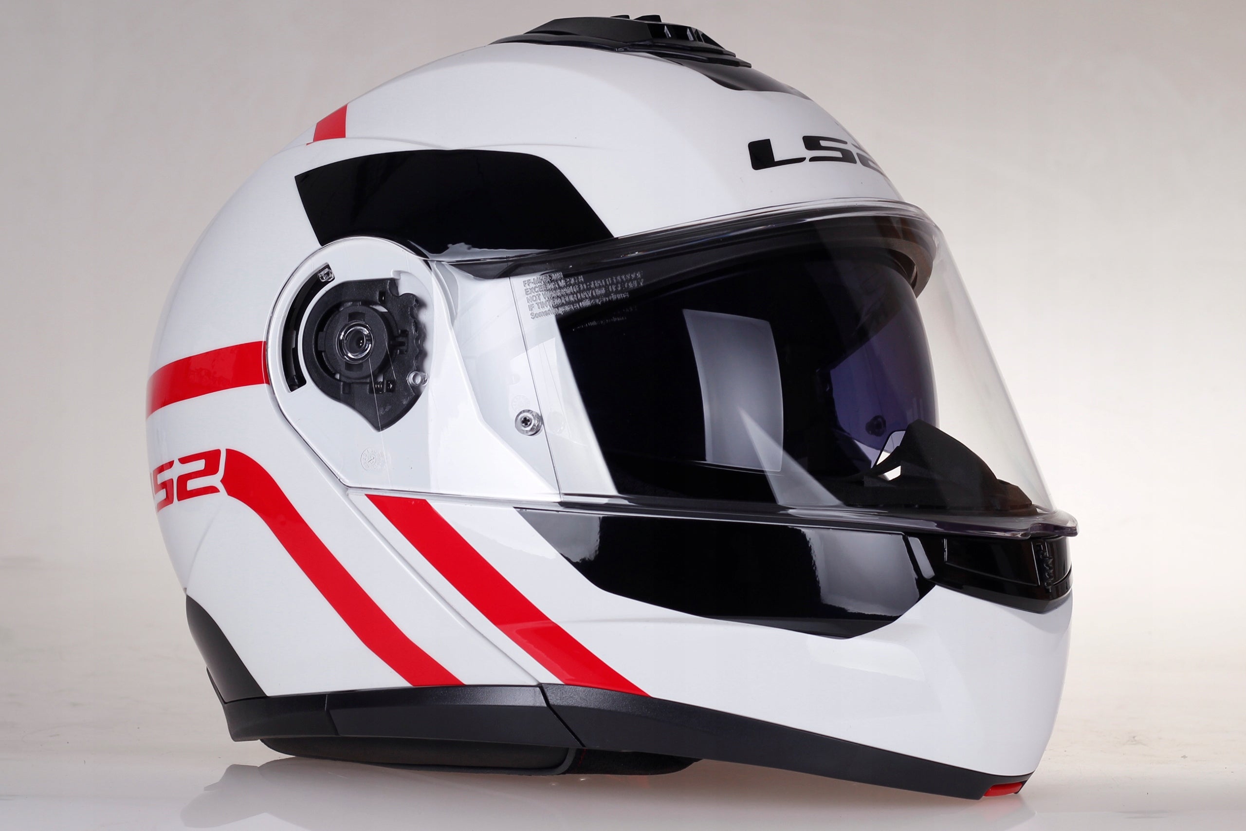 Motorcycle Helmet LS2 | STROBE II AUTOX white red | Jaw Helmet | FF908 Manufacturer's catalog number AK5690820327