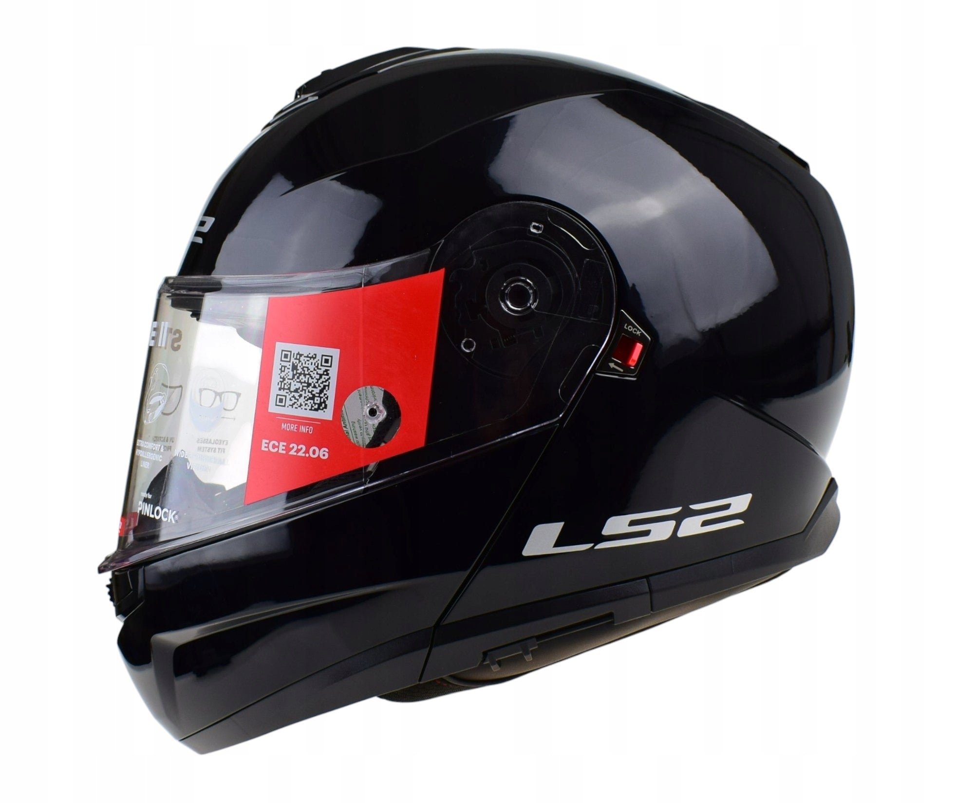 Motorcycle Helmet LS2 | STROBE II Gloss Black | Jaw Helmet | FF908 Manufacturer's catalog number AK5690810124