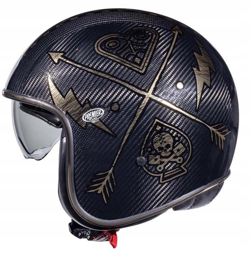 Motorcycle Helmet Premier Helmet Vintage EVO Carbon NX Open Jet S 55-56cm Size S