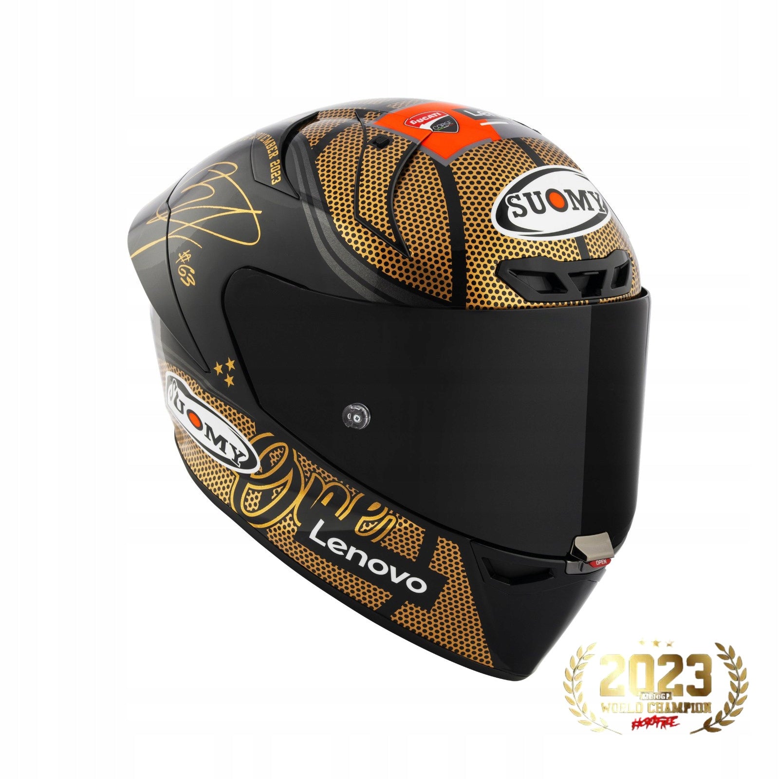 Motorcycle Helmet SUOMY S1-XR GP PECCO WORLD CHAMPION 2023 GOLD LIMITED L EAN (GTIN) 8020838372263