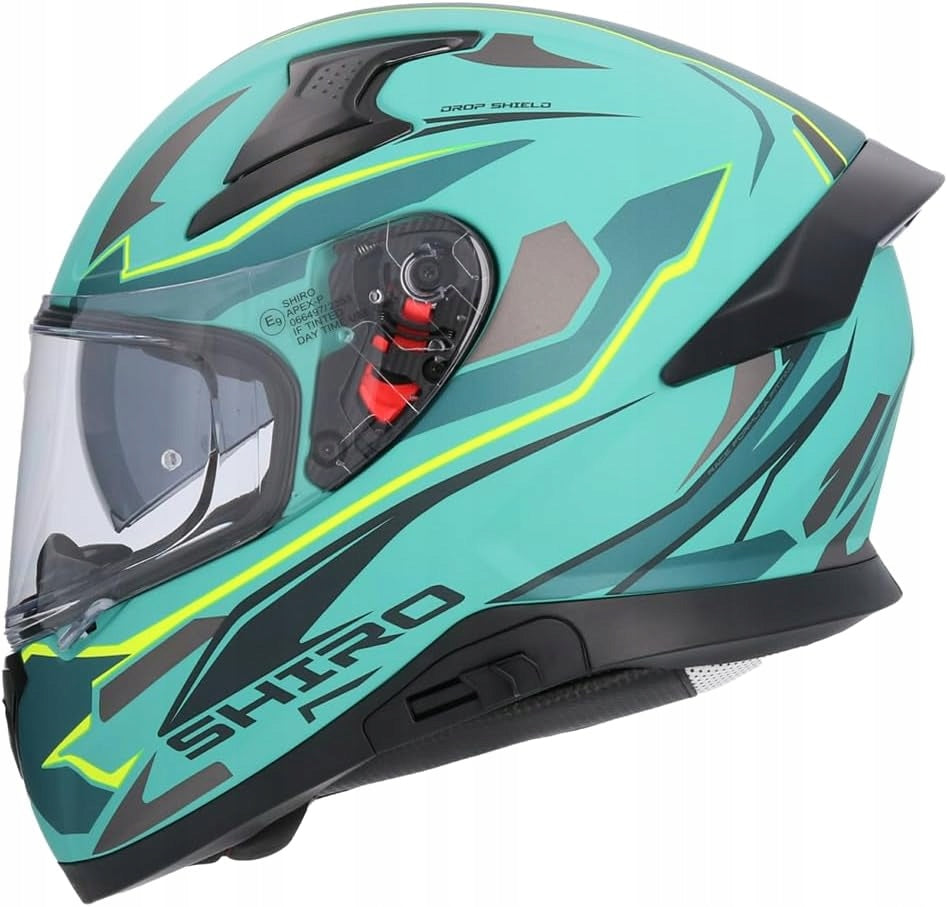 Motorcycle Helmet Shiro Katana Sharp Matte Green homologation size M