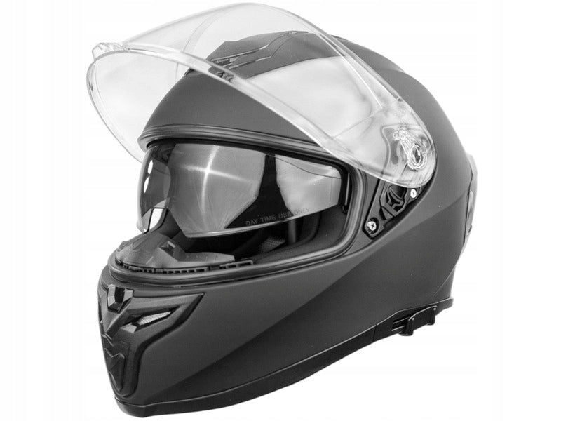 Motorcycle Helmet TORQ TORQ-820 Black (Size L)