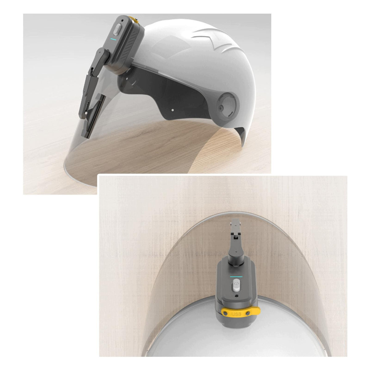 Motorcycle Helmet Wiper 2 Speed Adjustable USB Charging Charging 800mAh Packaging status original