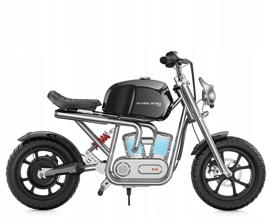 Motorcycle Hyper Gogo S9 black 36V 500W for Teenagers! up to 80kg to 30km!