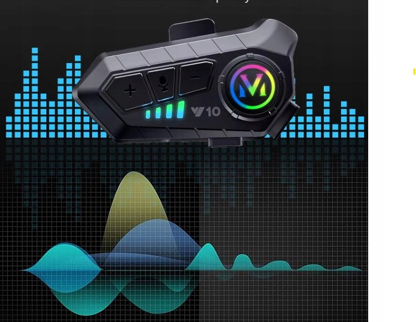 Motorcycle Intercom Bluetooth Y10 Universal with Hybrid Microphone Manufacturer Ruffberg