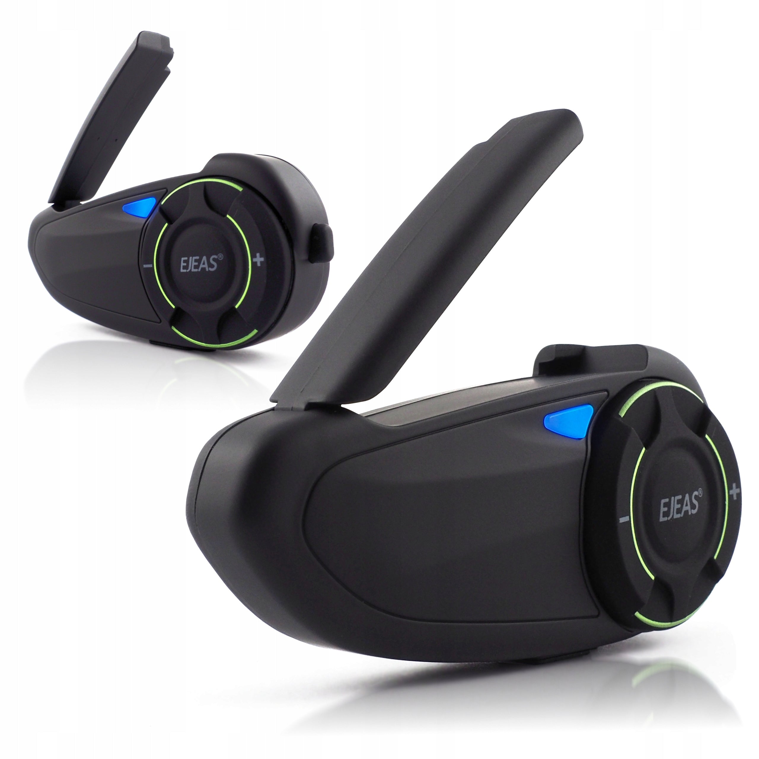 Motorcycle Intercom EJEAS Q8 USB-C Bluetooth FM Radio App 2 PCS