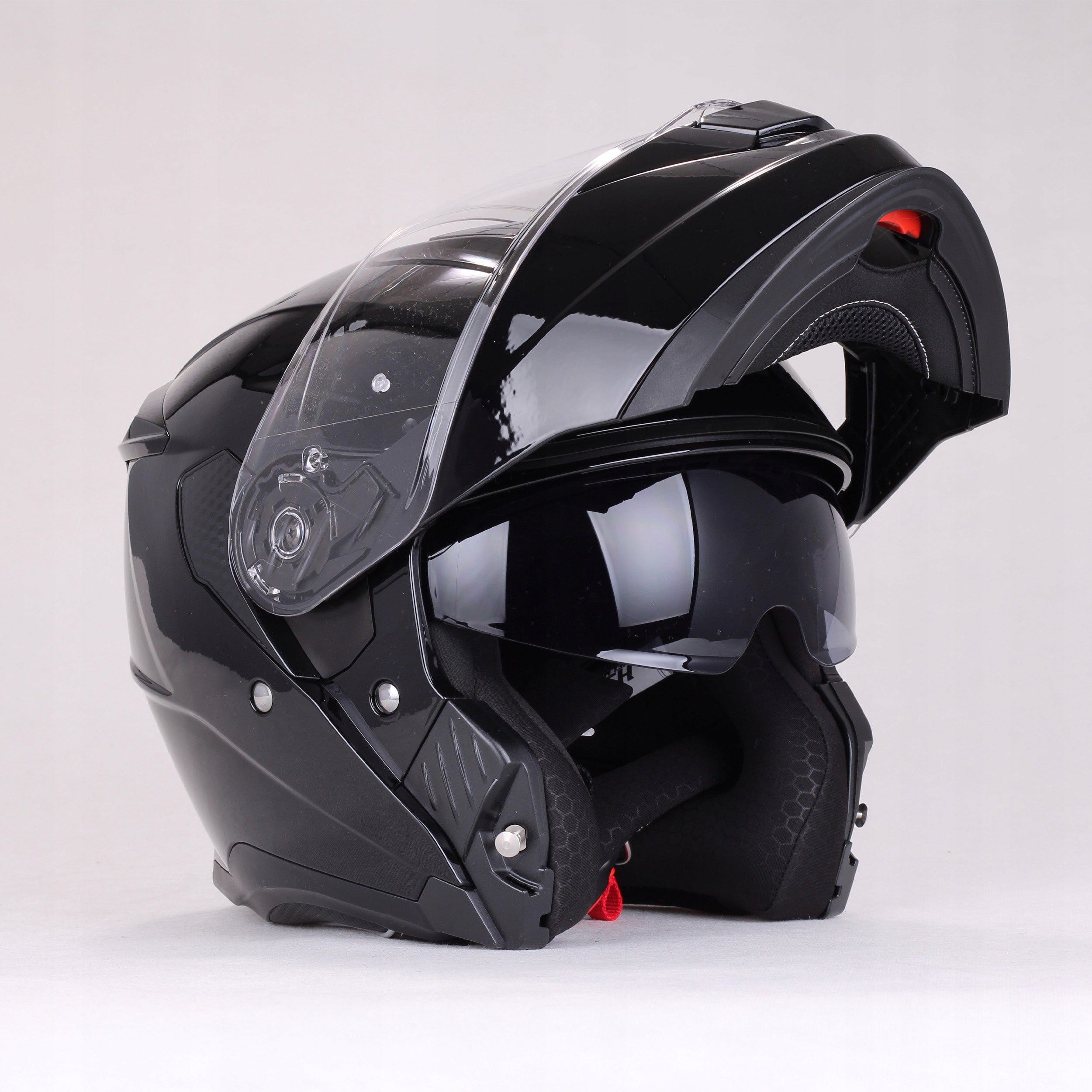 Motorcycle Jaw Helmet HSR HS950 black gloss sunscreen blend Manufacturer's catalog number HSR-HS950-12/2XL