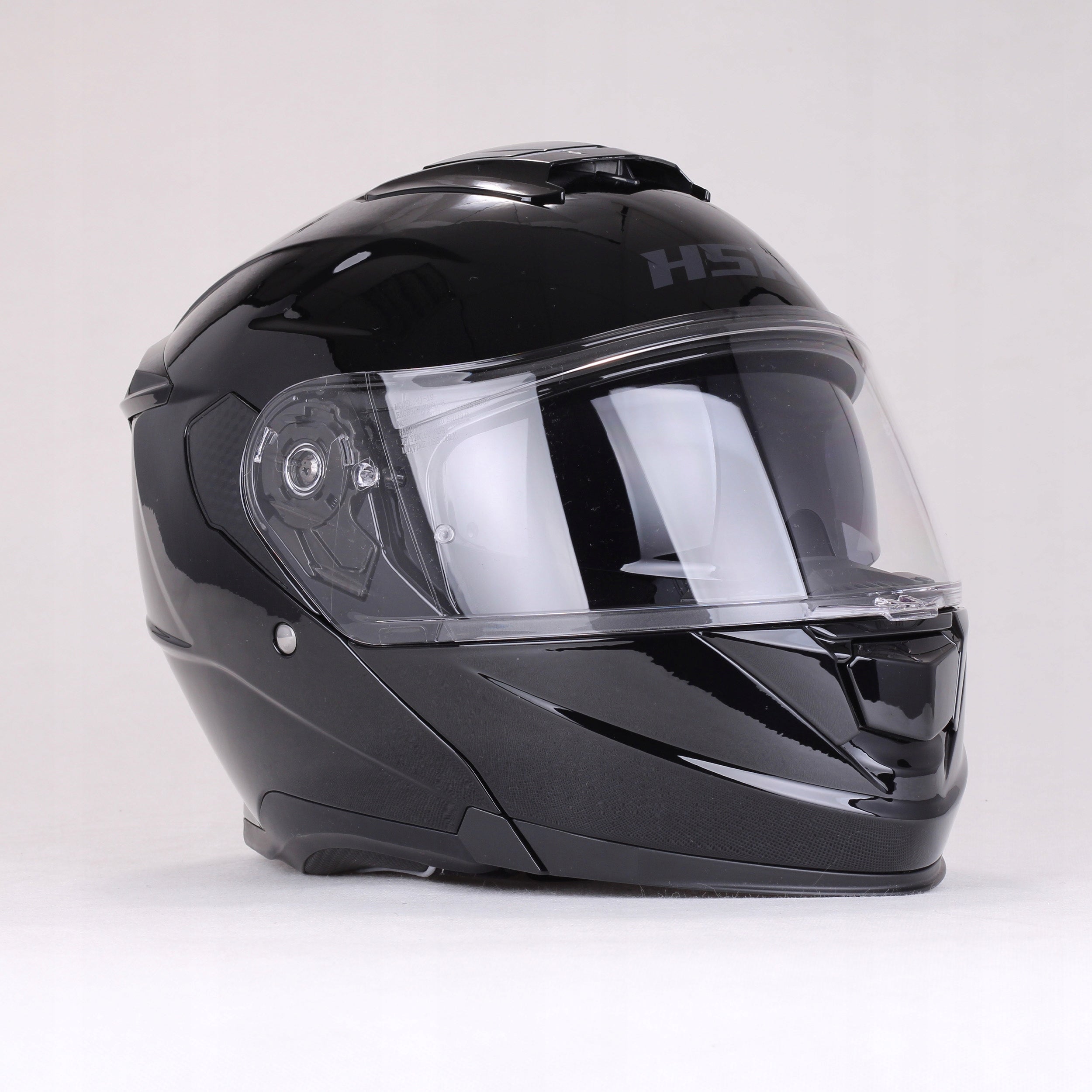 Motorcycle Jaw Helmet HSR HS950 black gloss sunscreen blend Packaging status original