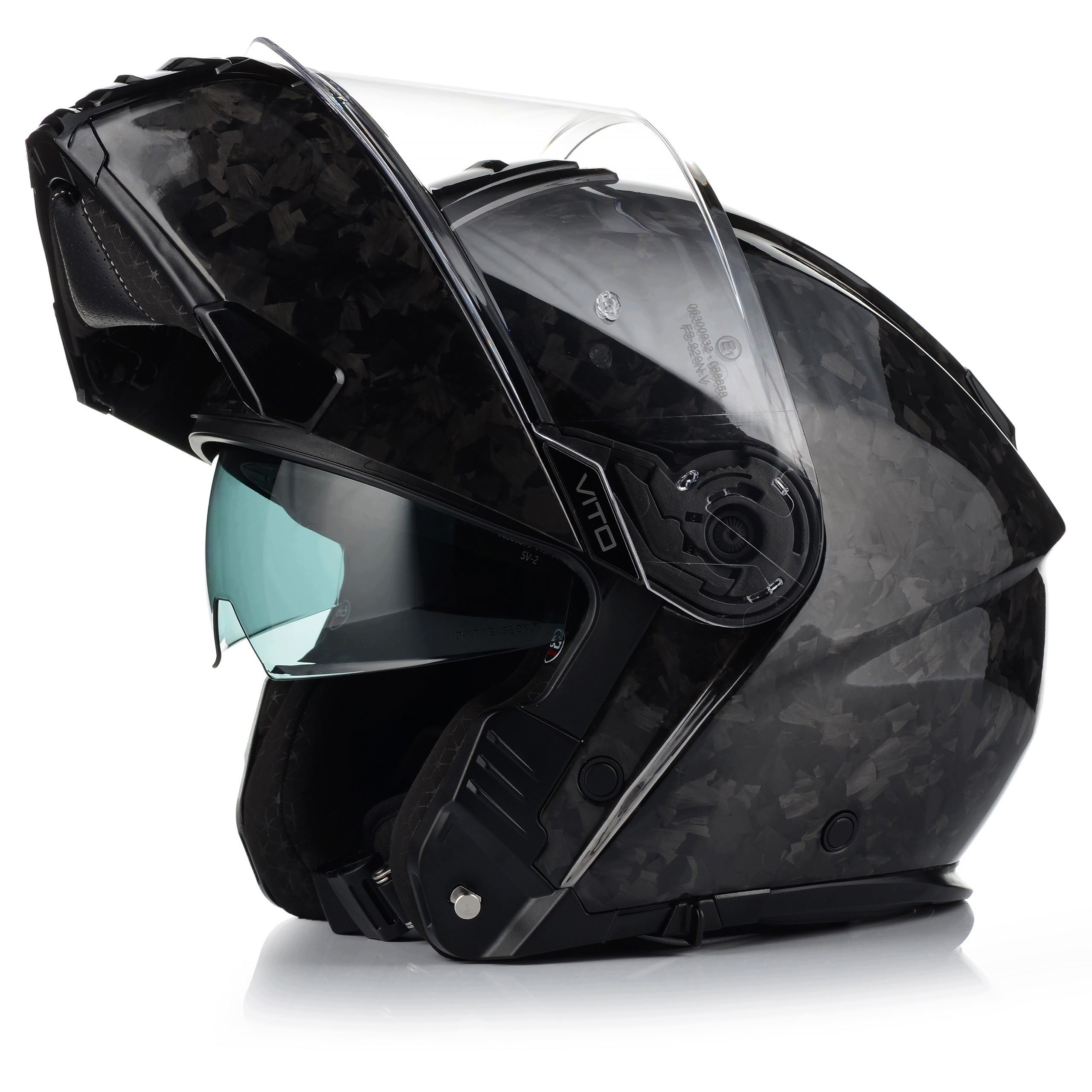 Motorcycle Jaw Helmet | VITO CARBON | carbon fiber 22.06 + BLENDA Packaging status original