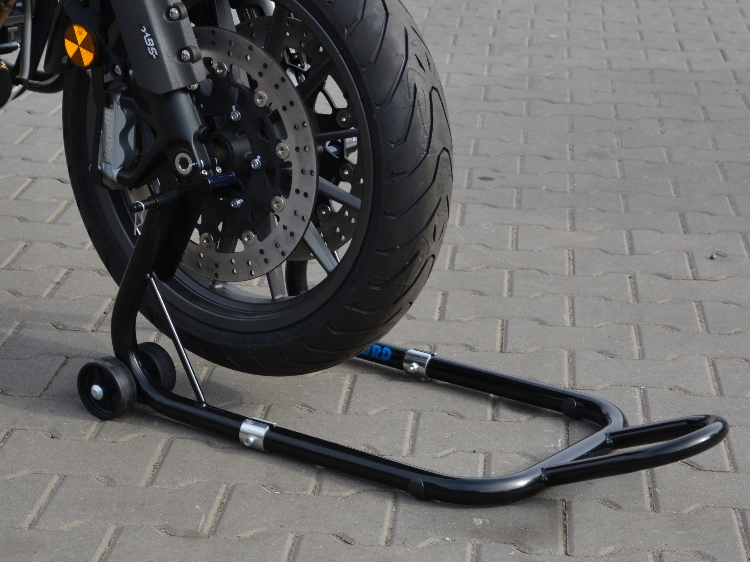 Motorcycle Lift Stand Under Front Control Arm OXFORD Black Front Paddock Manufacturer code SP822