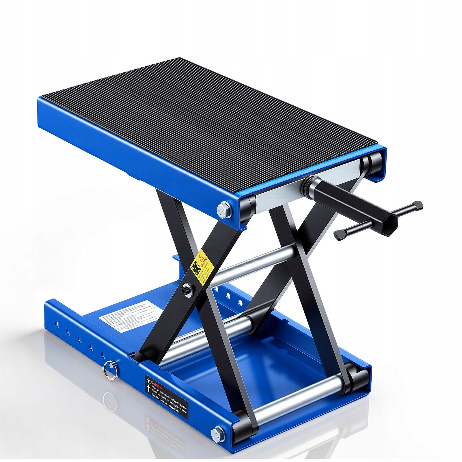 Motorcycle Lifter Steel Lifting Capacity 499KG 9,5-34CM Black-Blue Manufacturer SucceBuy