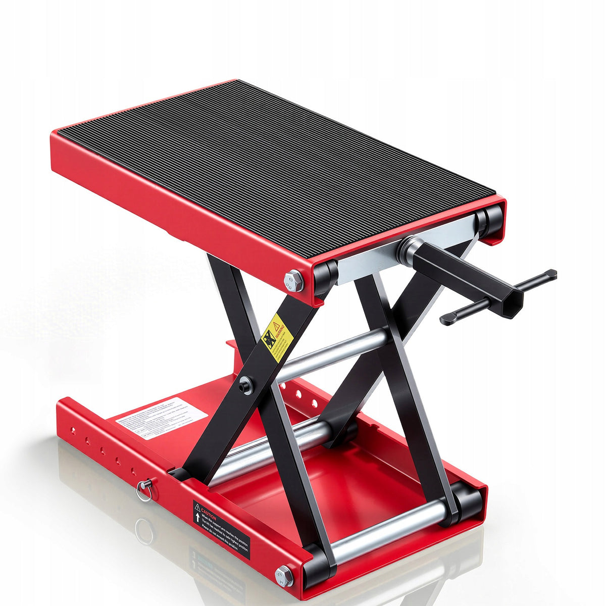 Motorcycle Lifter Steel Lifting Capacity 499KG 9,5-34CM Black-Red Manufacturer SucceBuy