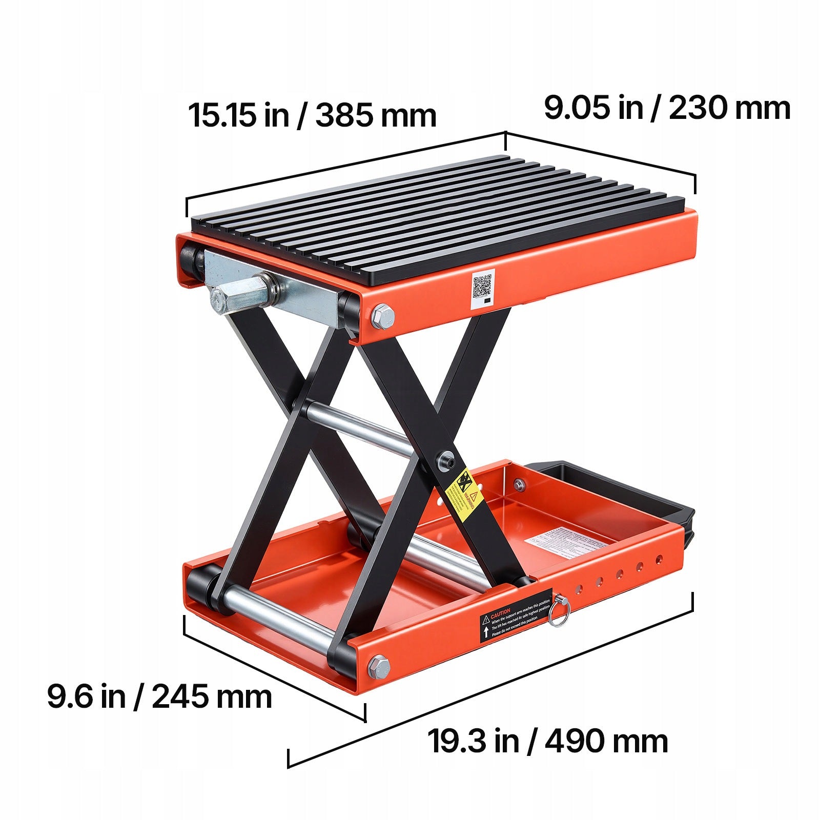 Motorcycle Lifter Steel Lifting Capacity 680KG 10,5-35CM Black-Orange Manufacturer code MTCXXSJJ1500GRMY