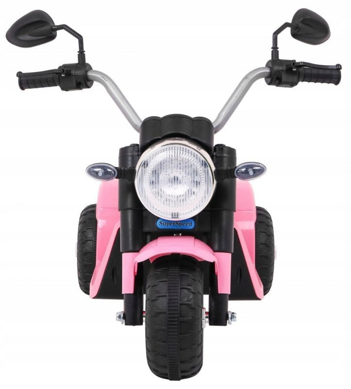 Motorcycle MiniBike Battery Pack for Kids Pink + Sounds + LED Lights + Manufacturer code PA.JC916.ROZ