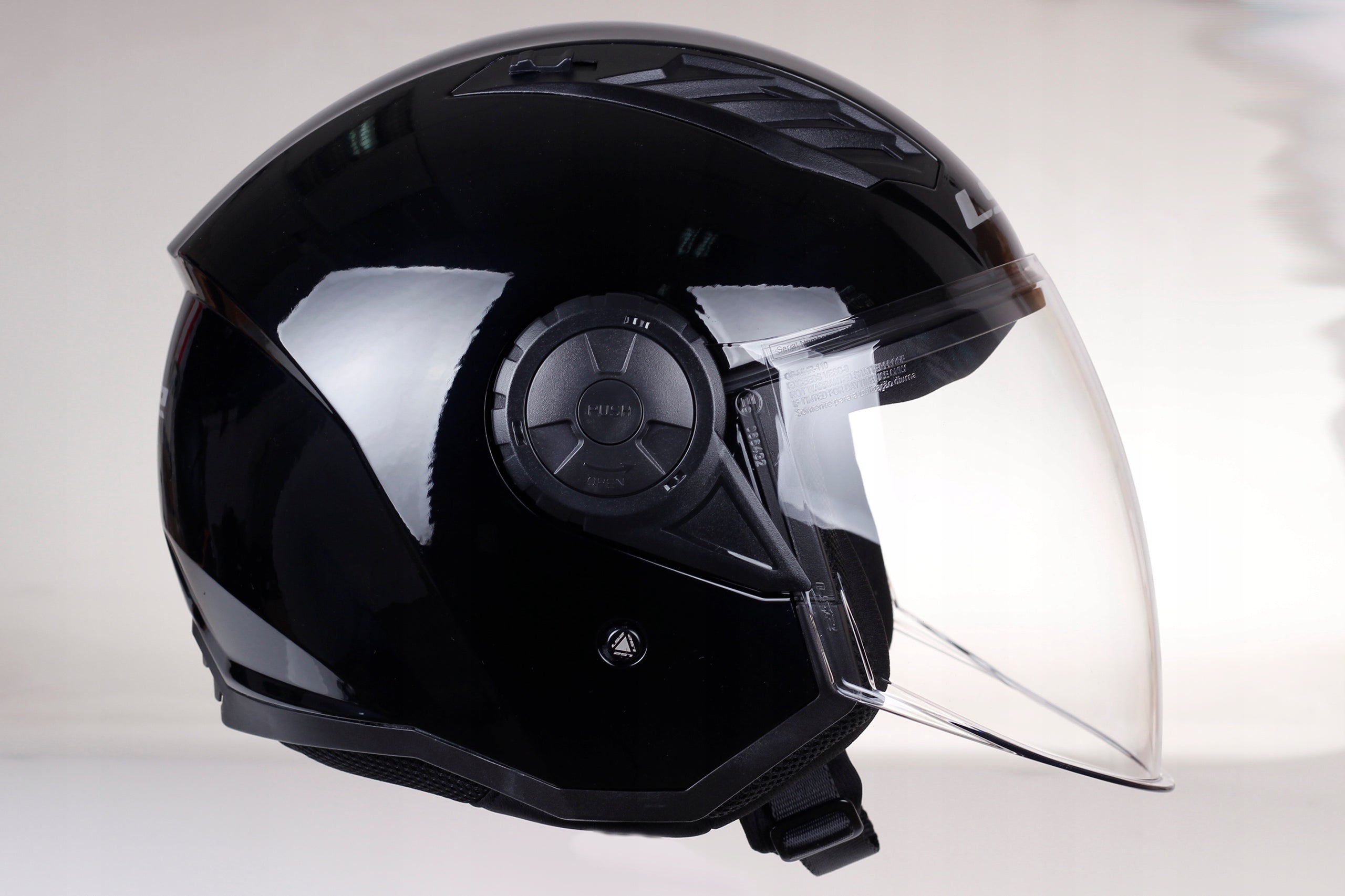 Motorcycle OPEN HELMET LS2 OF616 AIRFLOW II black + BLUETOOTH INTERCOM Manufacturer LS2