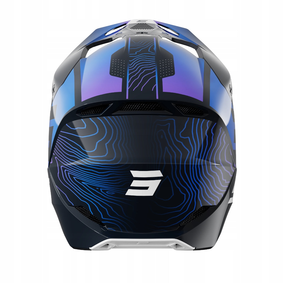 Motorcycle Offroad Helmet Shot Furious Apex Blue Glossy Size XL Manufacturer no brand