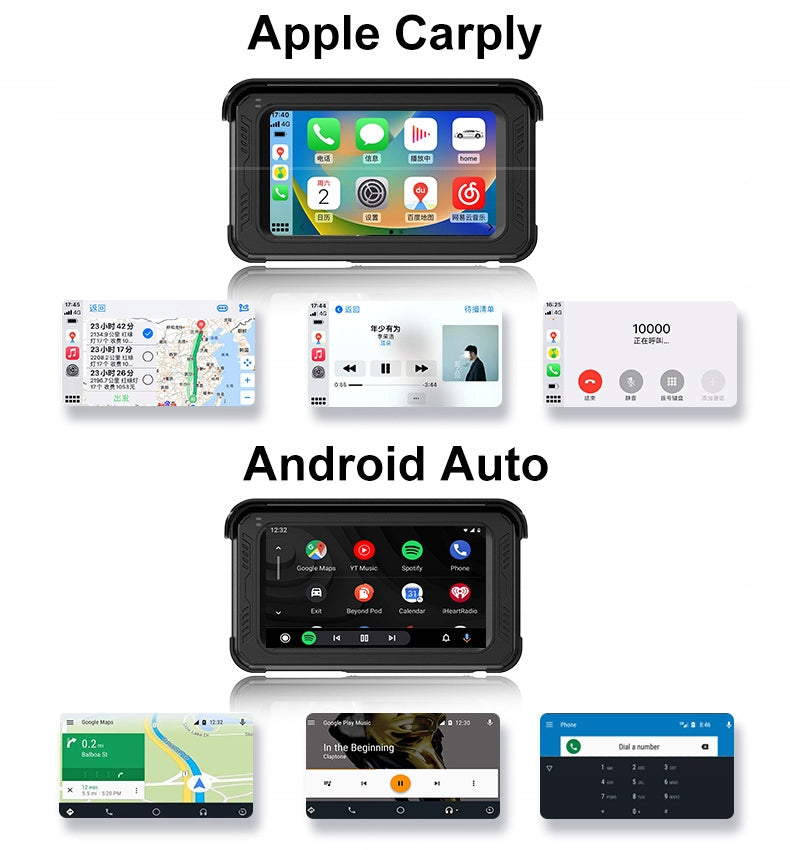 Motorcycle Recorder Dual FHD Camera WIFI GPS TWPS Apple Carply Brand no brand