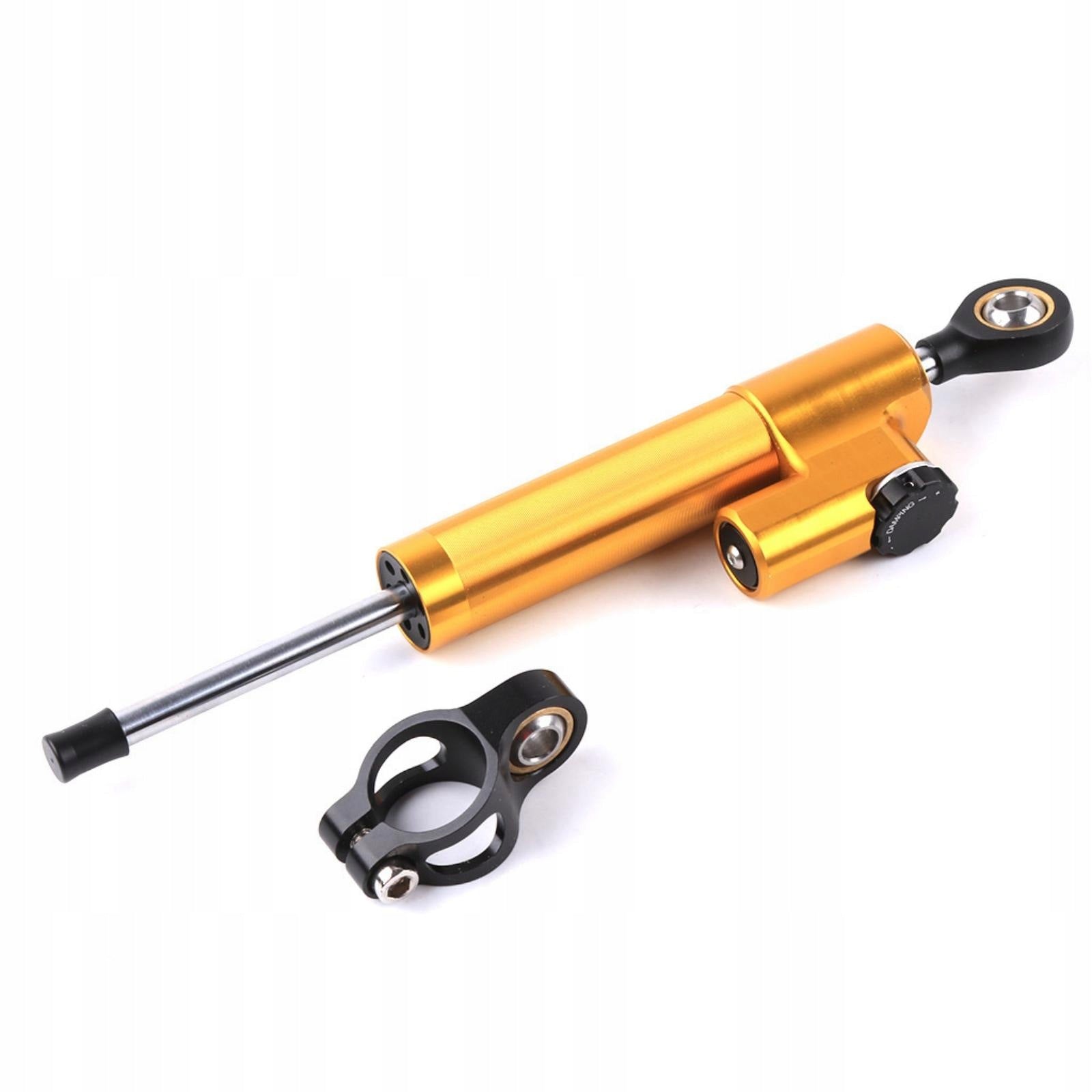 Motorcycle Steering Damper Heavy Duty Motorcycle Steering Gold Black