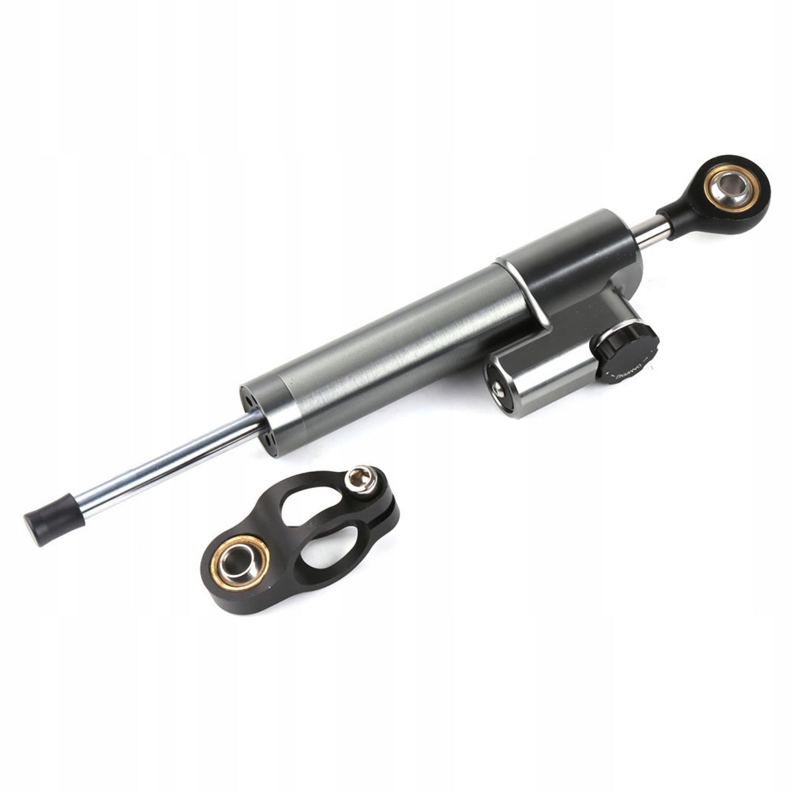 Motorcycle Steering Damper Heavy Duty Motorcycle Steering Titanium Black