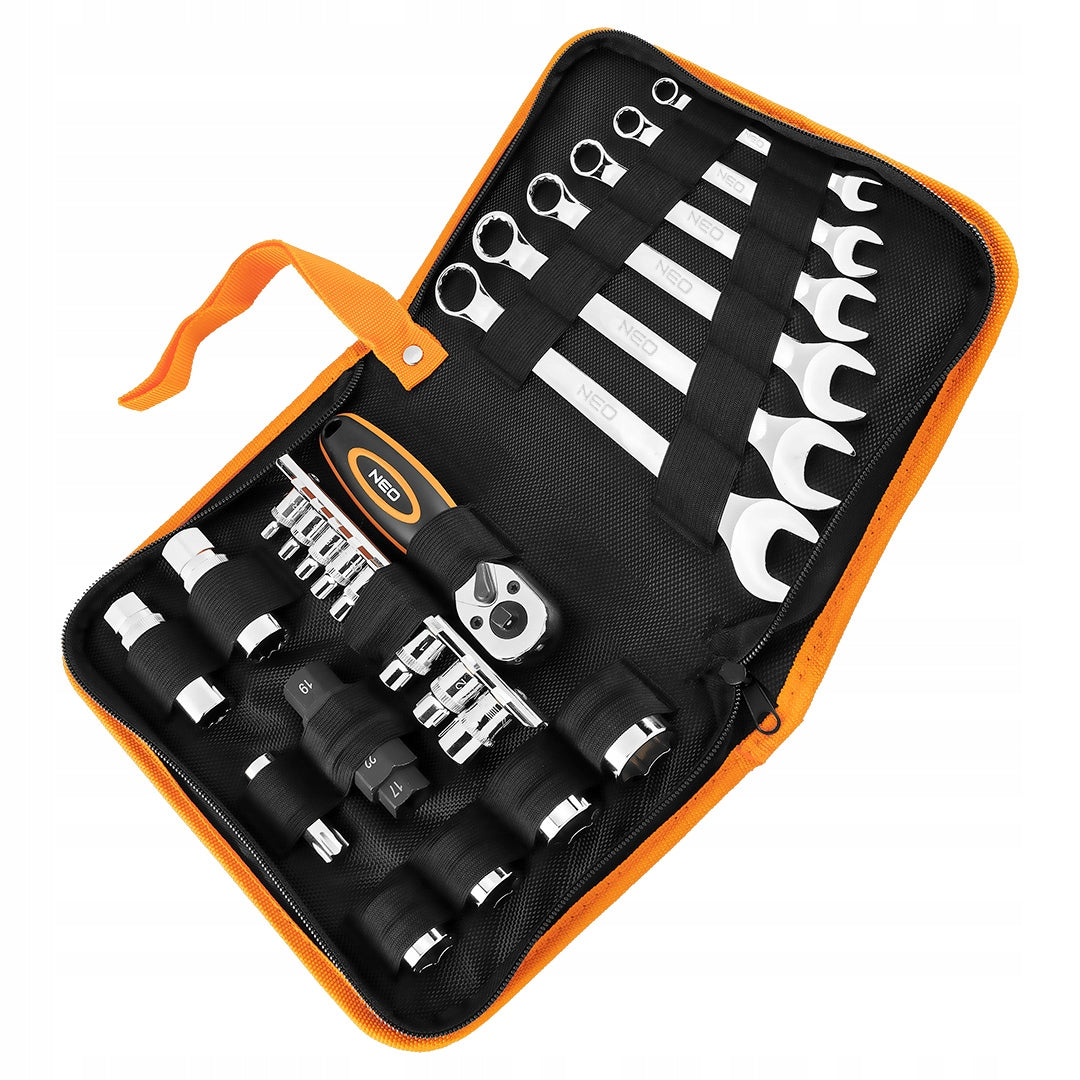 Motorcycle Tool Kit 25 Elements Key Case NEO TOOLS Manufacturer code 10-500