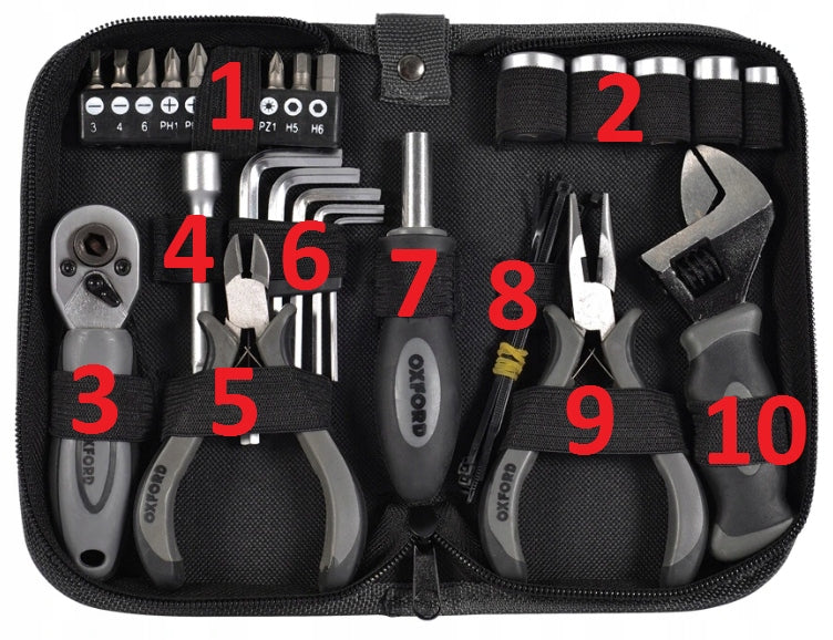Motorcycle Tool Kit OXFORD TOOL KIT PRO EAN (GTIN) 5030009147708