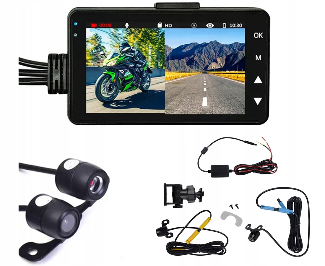 Motorcycle Video Recorder 2 FULL HD Cameras
