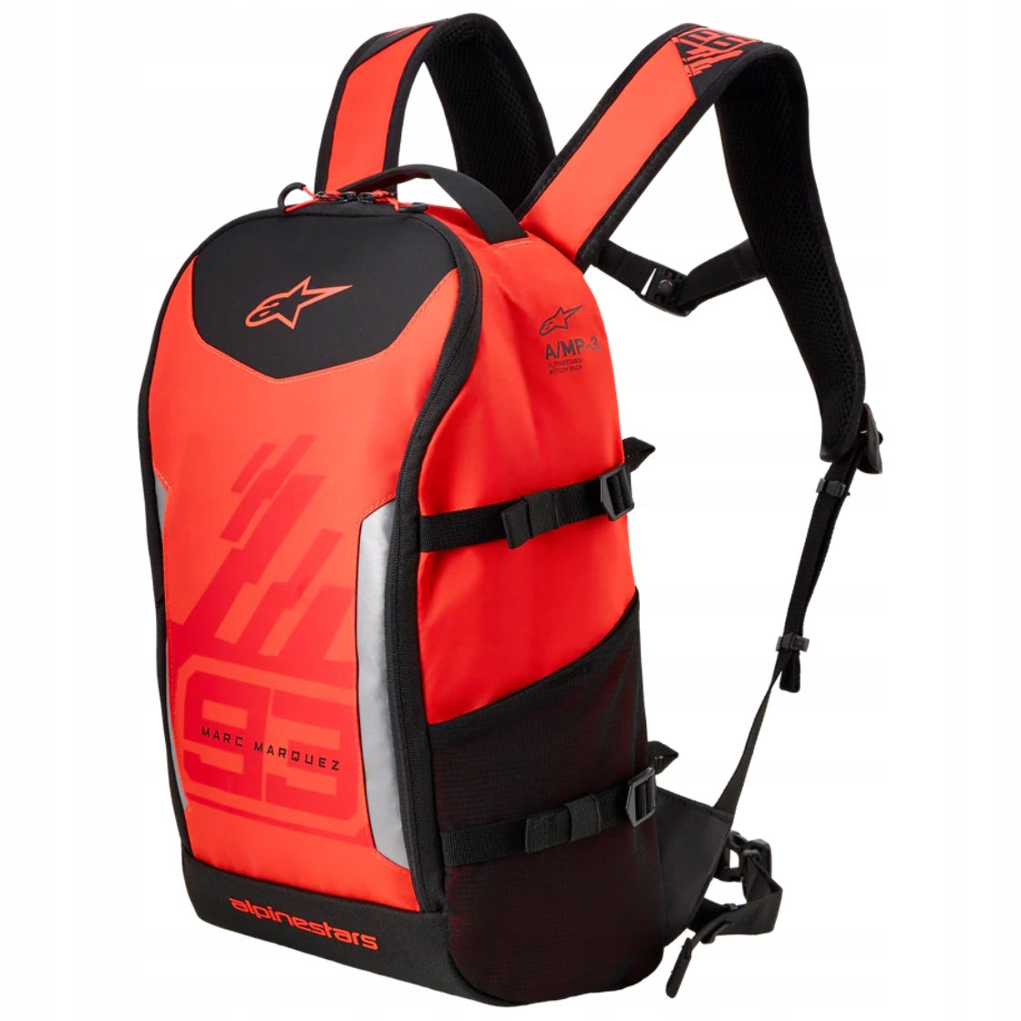 Motorcycle backpack ALPINESTARS MM93 AMP3 BACK PACK RED FLUO/BRIGHT RED/BLAC