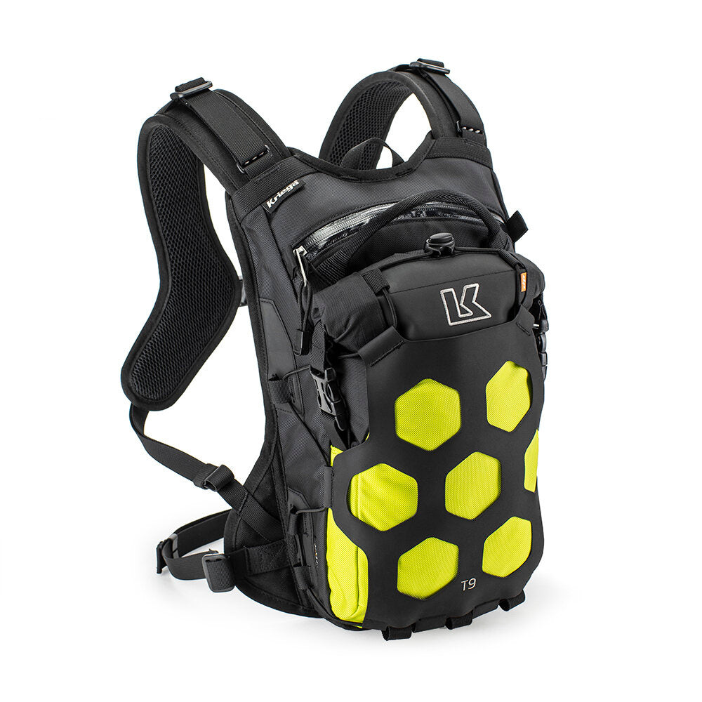 Motorcycle backpack Kriega Trail 9 l black-lime