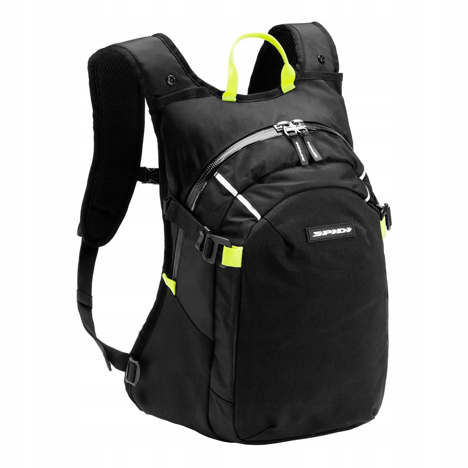 Motorcycle backpack SPIDI TOUR PACK BLACK/SLATE black yellow fluo FREEBIES Packaging status original