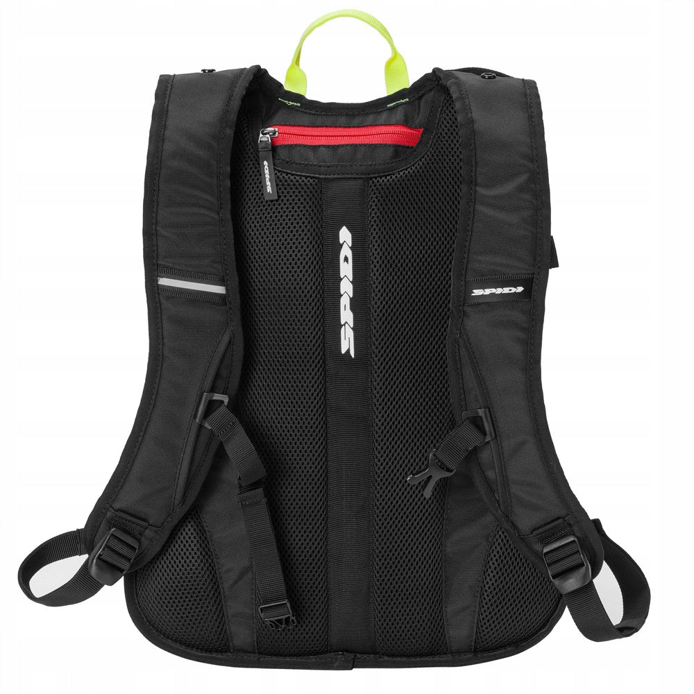 Motorcycle backpack SPIDI tour pack 24L black/fluo Packaging status original