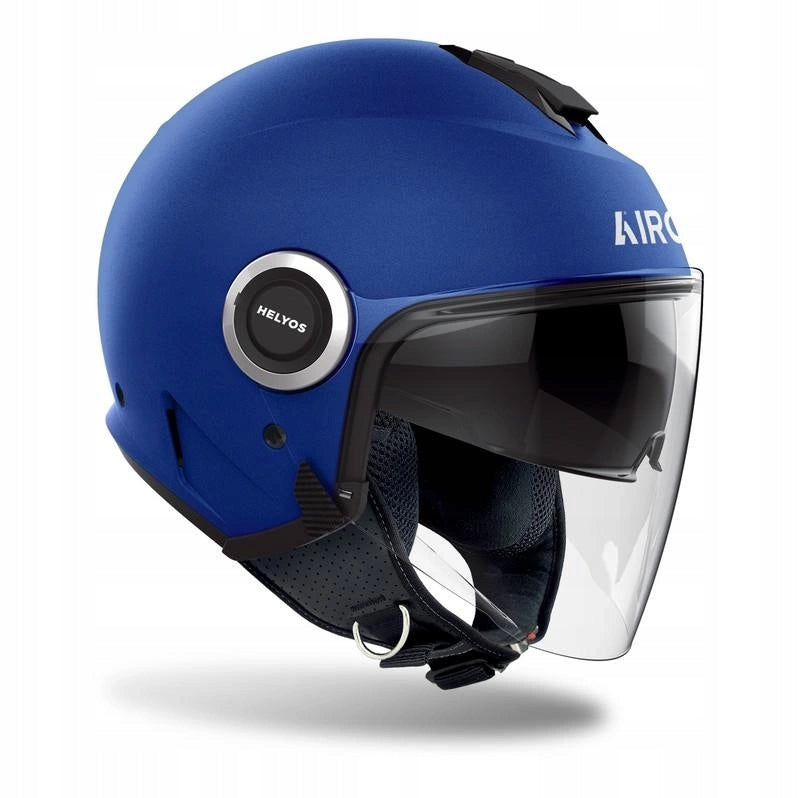 Motorcycle helmet AIROH HELYOS COLOR BLUE MATT blue FREEBIES Size XXL