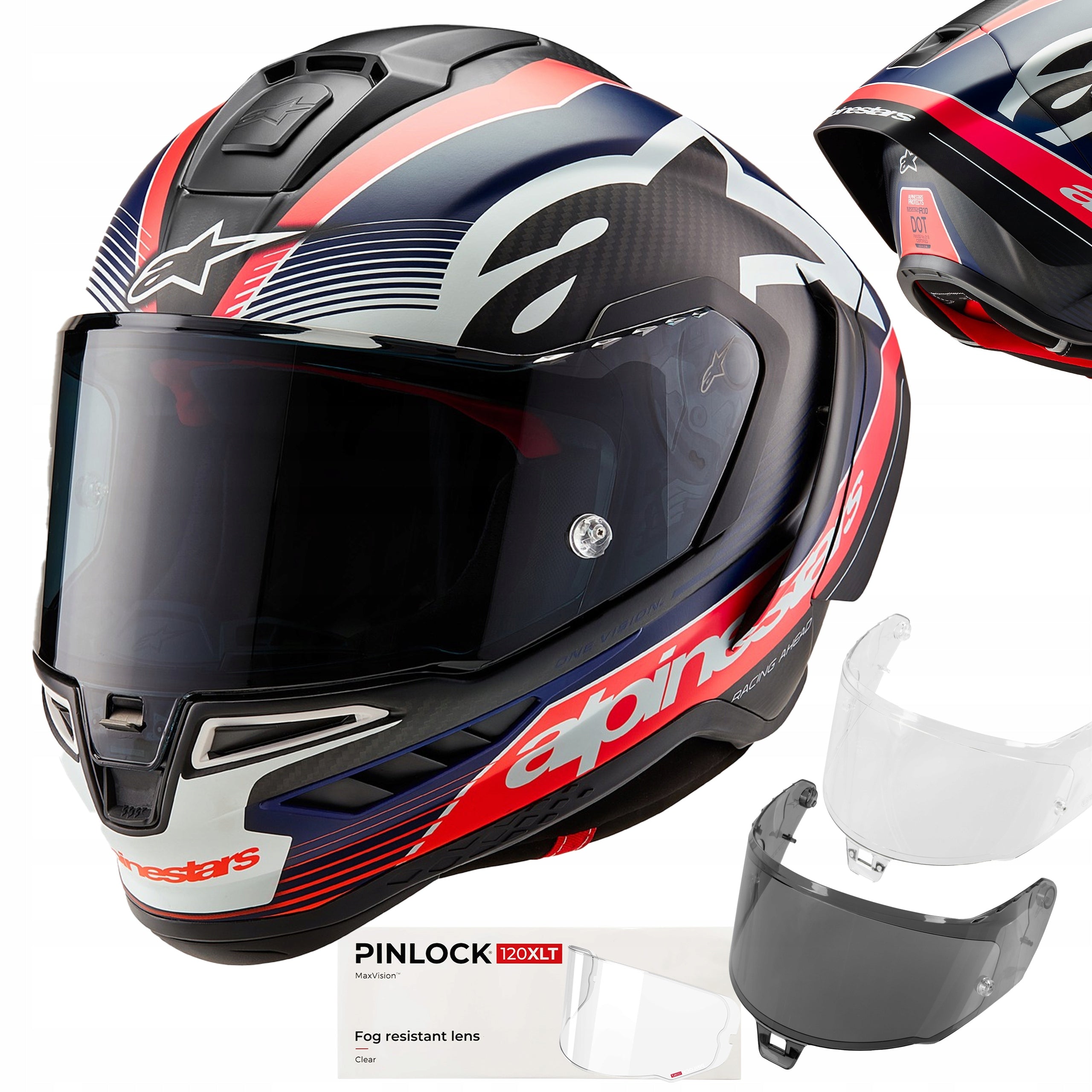Motorcycle helmet Alpinestars Supertech R10 XXL carbon pinlock glass MotoGP