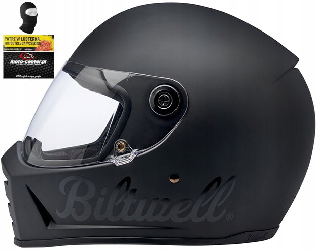 Motorcycle helmet Biltwell Lane Splitter r.S Black FREEBIES