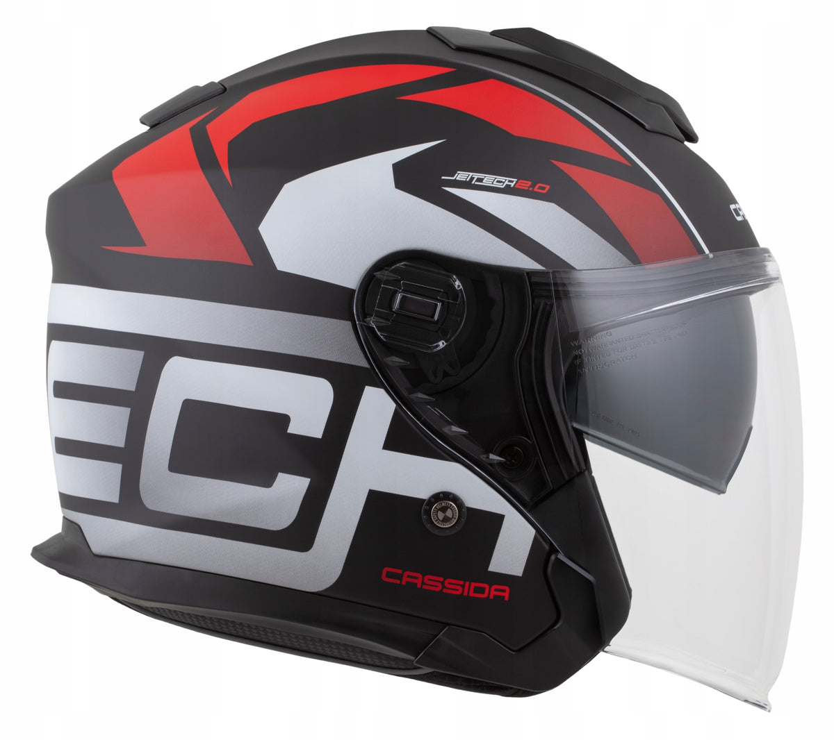 Motorcycle helmet Cassida Jet-Tech RoTo XS antifog glass space for intercom Manufacturer's catalog number M140-2586-XS