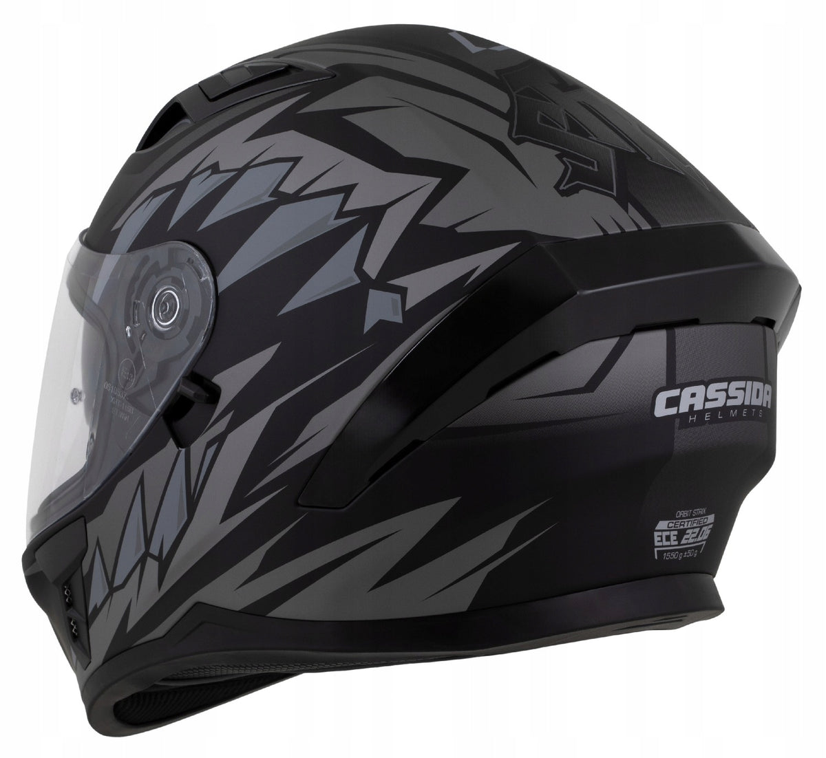 Motorcycle helmet Cassida Orbit with intercom blend and Pinlock ECE 22.06 XS Manufacturer's catalog number M140-2415-XS motocyklowy