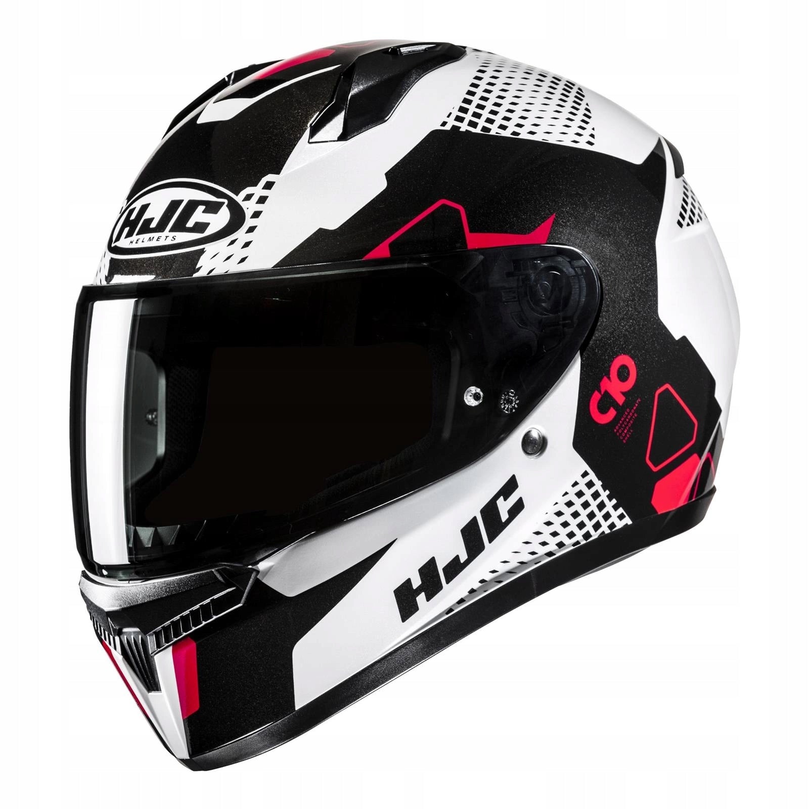 Motorcycle helmet HJC C10 ASPA WHITE/BLACK white black FREEBIES EAN (GTIN) 8804269015919