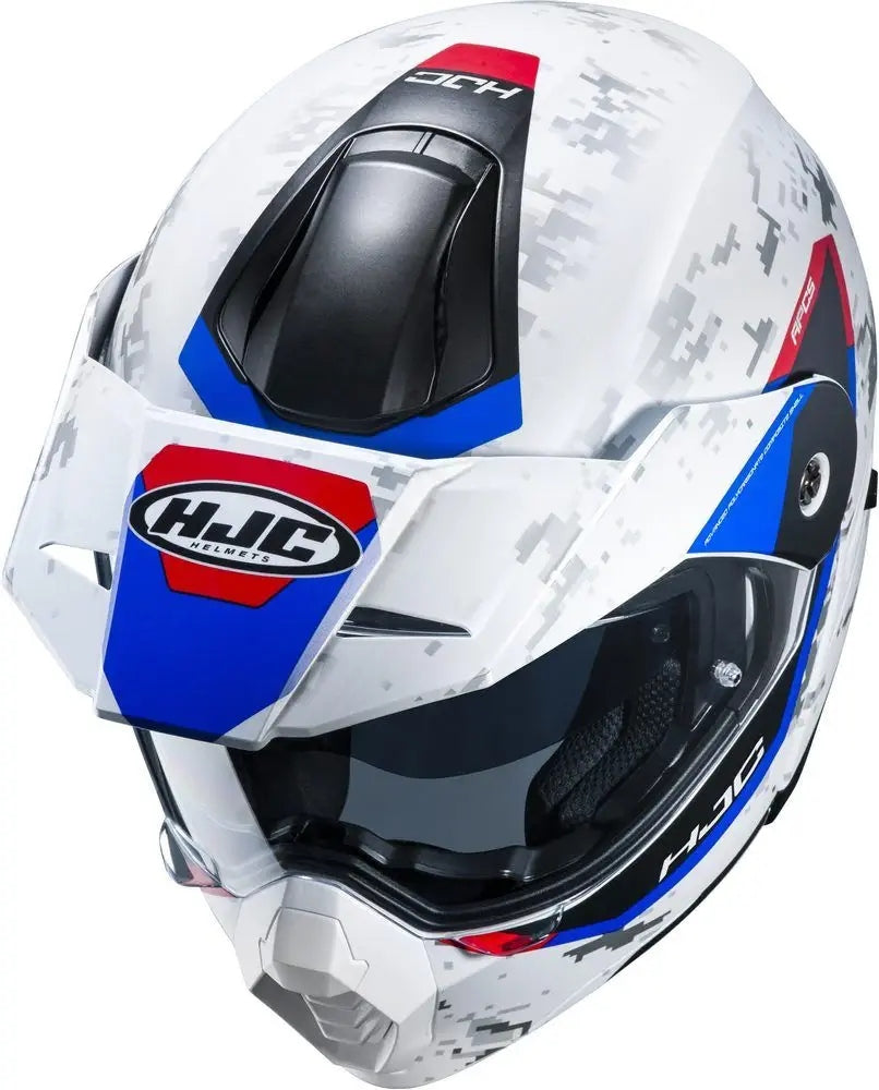 Motorcycle helmet HJC C80 Bult White/Red/Blue r. XL Manufacturer's catalog number C80_BUL-MC21SF_XL