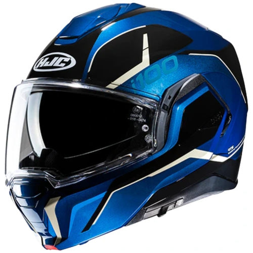 Motorcycle helmet HJC i100 LORIX MC2SF BLUE BLACK BLUE SEMIMAT S