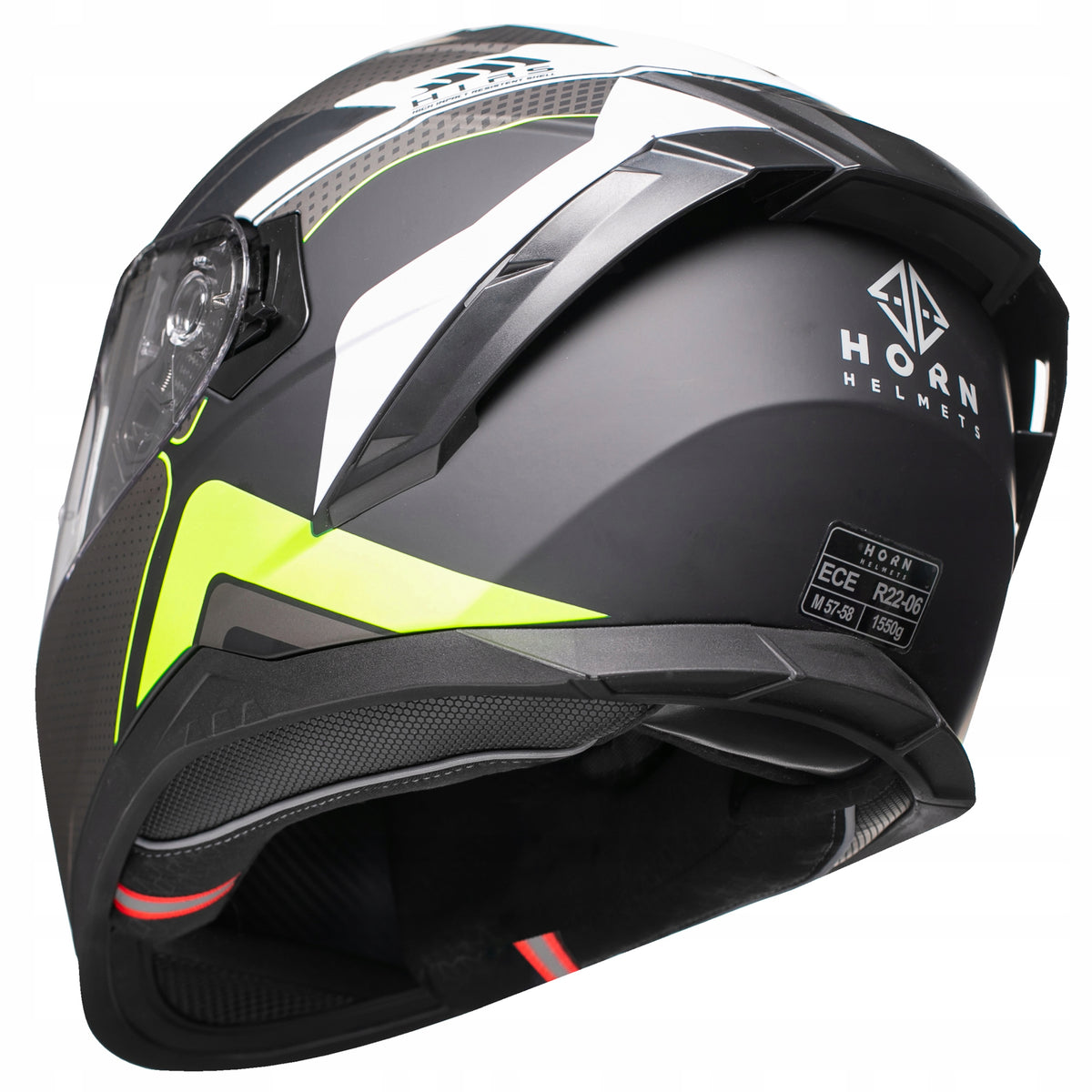 Motorcycle helmet HORN Hirs XS 53-54 cm blend under intercom ECE22.06 Pinlock Manufacturer's catalog number kaski M69E-XS integralny